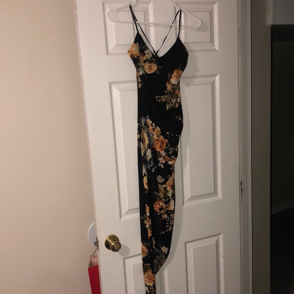Floral slit dress
